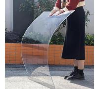 Polycarbonate Roof Sheet,Clear Acrylic Plastic Sheet,Roofing Canopies,Greenhouses Cladding,UV Protected,for Canopy Carport Stadiums Bus Shelters Replacement Panels (0.6x5m(1.97x16.4ft))