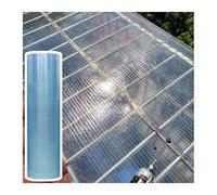 Polycarbonate Roofing Panels - Transparent Rainproof Plastic Roof Sheets for Greenhouses, Sunrooms, Canopies, and Balconies (1x8m/3.28x26.24ft)