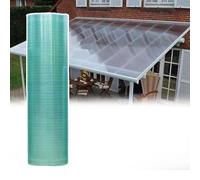 Polycarbonate Roofing Sheet,1.2mm Glassfiber Solid Sheet,Rain-Proof UV Protection Clear Daylighting Panels,for Greenhouses, Sheds, Carports, Huts, Kennels or Garages,0.5X2M,1.5X30M(1.5x30m)