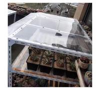 Polycarbonate Roofing Sheet 1mm Weather-Resistant Transparent Acrylic Plastic Sheet for Greenhouse, Carports, Customizable(0.8x3m/2.62x9.8ft)