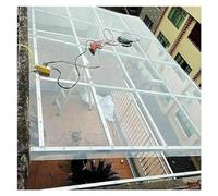 Polycarbonate Roofing Sheet Anti-UV Clear Plastic Sheet Durable Bend Panel Rainproof for Roofs, Carports, Canopies, Sunrooms, Easy to Cut(3.3x26.2ft)