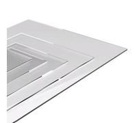 Polycarbonate Roofing Sheet,Clear Acrylic,Solid Plastic,Greenhouse Panel,UV Protection,Impact Resistant Safety,for Shed Windows,Photo Picture (60x60cm(23.6x23.6in),5mm)(3mm,20x40cm(7.9x15.7in))