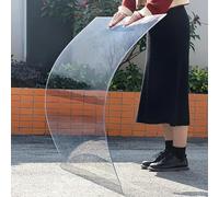 Polycarbonate Roofing Sheet Double Sided Uv Protected Sheets Impact-resistant Glass Replacement Easy Cut For Greenhouse Roofing Shed Windows Outdoor Canopies, 2mm, 50 * 100CM