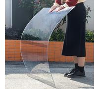 Polycarbonate Roofing Sheet Double Sided Uv Protected Sheets Impact-resistant Glass Replacement Easy Cut For Greenhouse Roofing Shed Windows Outdoor Canopies, 2mm, 50 * 100CM