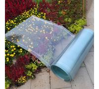 Polycarbonate Roofing Sheet Outdoor Clear, 1.5mm Lightweight Clear Plastic Sheet, Polycarbonate Greenhouse Panels, Clear Roof Panels, for Outdoor Solarium Pergola Patio Gazebo Coop(1mx1m/3.3x3.3ft)