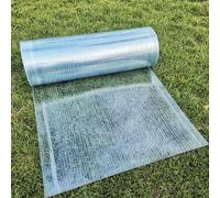 Polycarbonate Roofing Sheet - Transparent Insulation Panels for Canopy & Greenhouse, Rainproof Daylighting, 0.8mm Glass Fiber, Customizable Cutting