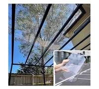 Polycarbonate Roofing Sheet, UV Protection Rainproof Roof Cover, Roofing Cladding, For Greenhouses, Sheds, Carports, Huts, Kennels(Clear,1.0m x 3.0m(3.3ft x 9.8ft))