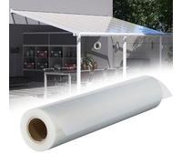 Polycarbonate Roofing Sheet - UV-Resistant Plastic Roof Panel, Easy to Cut & Bend, Rainproof Canopy Cover, Transparent Sunlight Board for Outdoor Use & Shed Roofing