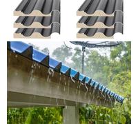 Polycarbonate Roofing Sheets, 6pcs Corrugated Metal Roofing Panels, Roof Cover Replacement for Stables Carport Patio, Customizable(Grey,L 1.1m/3.6ft)