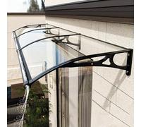 Polycarte Patio Door Canopy 24"x59" Exterior ning Sune Cover for Doors & Drip Shield Protect Against Rain & Sun