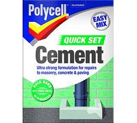 POLYCELL 20204 Polycell Quick Set Cement Polyfilla, 2 kg - Grey