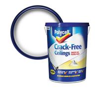 Polycell Crack Free White Silk Emulsion Paint, 5L