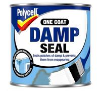 Polycell Damp Seal White 500ml - Damp Proof Paint & Mould Protection - Anti Mould Paint for Bathroom & Interior Walls - White Sealant to Cover Damp Stains