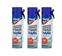Polycell Expanding Foam Filler Spray Gap Filler 300ml - 3 Pack