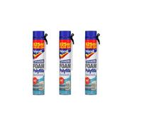 Polycell Expanding Foam Filler Spray Gap Filler 825Ml Pack Of 3