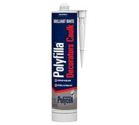 Polycell Polyfilla Decorators Caulk White - Trade Cartridge - For Skirting Boards Window Frames Door Frames Paintable - 380ml