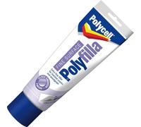 Polycell Polyfilla Fine Surface Filler 400g Tube Extra Glass Smooth Finish For Hairline Cracks and Wood grain Fills Up To 2mm Wide Interior Use Quick Dry (400g)