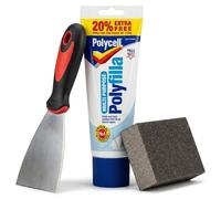 Polycell Polyfilla Multi Purpose Ready Mixed Wall Filler 396g Tube with 3" Professional Scraper & Flexible Sanding Block - Complete Wall Repair Kit
