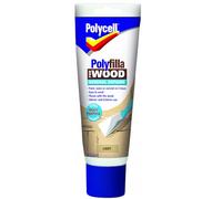 Polycell Polyfilla Wood Repair Tube Light 330g - General Purpose Ready Mixed Filler for Cracks, Holes & Surface Damage - Quick Drying, Paintable Finish