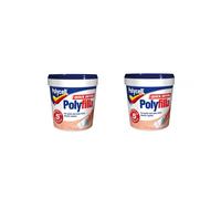Polycell Quick Dry Ready Mixed Polyfilla Tub 1KG - 2 Pack