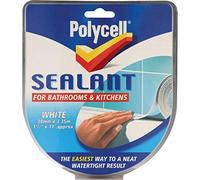 Polycell Sealant Strip for Bathroom / Kitchen White 41mm