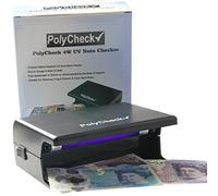 PolyCheck UV Money Checker with Easy-Change 4W Bulb - Detects Fake Polymer & Paper Bank Notes