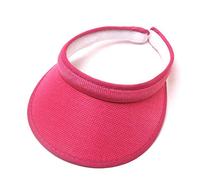 Polychrome Sun Visors for Women Men, Wicking UV Protection Sport Cap, Long Adjustable, Hat for Golf Cycling Fishing Tennis Running Jogging,Hot Pink