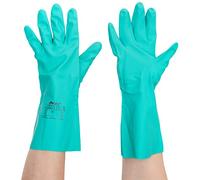 Polyco 926 Nitri-Tech 3 Nitrile Synthetic Rubber Glove with Flock Lined, Size 9, Green
