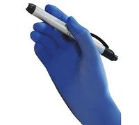 Polyco GL890-5.5 Bodyguards Nitrile PF Glove, Size 5.5, Blue