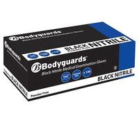 Polyco GL8973 Bodyguards Nitrile Powder Free Disposable Glove, Size L, Black