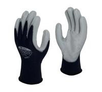 Polyco Matrix GH100 PU Palm Coated Glove Black/Grey Size 10 GH100/10