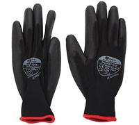 Polyco Matrix P PU Palm Coated Grip Gloves - Single Pair , 9/Large Size , black