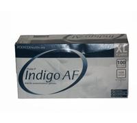 Polyco MFNP100/04 Finite Indigo AF Nitrile Powder Free Disposable Glove, Size XL, Pack of 100