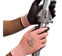 Polyco MOP/09 Matrix Seamless Cut Resistant Line Polyurethane Palm Glove, Size L, Orange