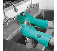 Polyco Nitri-Tech III Nitrile Synthetic Rubber Glove Size 8 Green