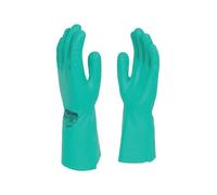 Polyco NitriTech III Flock Lined 33cm Nitrile Rubber Glove Green Size 10 92/10