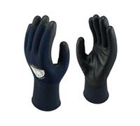 Polyco Polyflex Eco Air PU Coated Glove Pairs Small Black/Blue (Pk 10)
