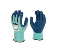 Polyco Polyflex Eco L Sandy Latex Coated Glove Green/Blue Size 8 (Pack of 10) PEL/8