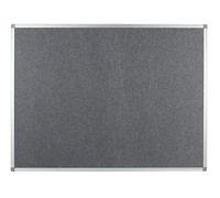 Polycolour FR® Noticeboard Class B Aluminium Frame 2400mm x 1200mm, Slate Grey