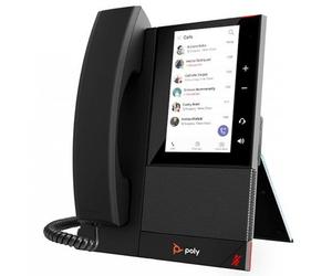 Polycom CCX400 MS Teams Intuitive Microsoft Teams desk phone with Poly HD Voice and 5" colour LCD display