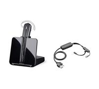 Polycom Compatible Plantronics CS540 VoIP Wireless Headset Bundle with Electronic Remote Answer|End and Ring alert (EHS) for IP 335 430 450 550 560 650 670 | VVX 300 310 400 410 500 600 1500