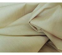Polycotton Beige Fabric Material Plain Colour By The Metre 115cm wide (45")