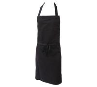 Polycotton Bib Workwear Apron Without Pocket Pack of 2 Dennys Black One Size