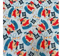 Polycotton Childrens Patterns 20 Different Ones Sold by The metre 112cm / 44” Wide (Fat - Quarter) (Teddy - Pirate)