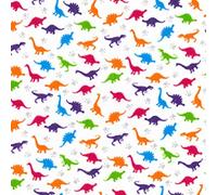 Polycotton Dinosaur Footprint Fabric x 112cm / 44" Children Cute Animal Sewing (1 Metre)
