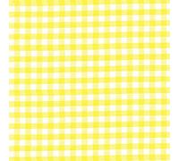 Polycotton Fabric 1/4" Gingham Check Dress Craft School Summer - Yellow (Price Per Metre)