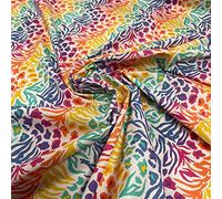 Polycotton Fabric Material Wild Animal Prints Sold Per Metre 114cm Wide - ONE METRE