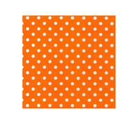Polycotton Fabric Oh Sew 4mm Polka Dots Spots Spotty - Orange (Per Metre)