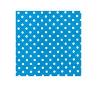 Polycotton Fabric Oh Sew 4mm Polka Dots Spots Spotty - Turquoise (Per Metre)