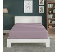 Polycotton Fitted Sheet Extra Deep 40Cm Skirt Easy Care Lilac